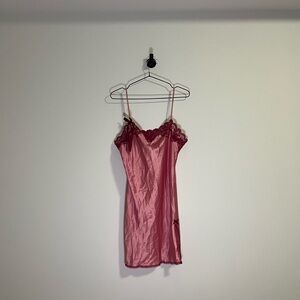 vintage nwt victoria secret pink lace slip dress